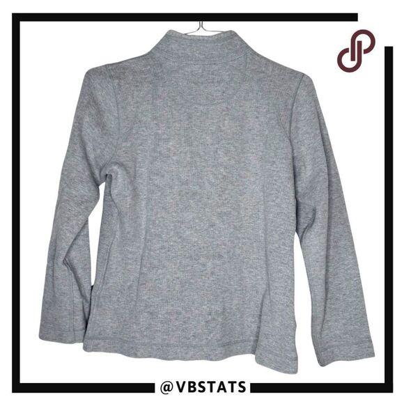 Tommy Bahama Women's Texas Longhorns Half Zip Heather Sweatshirt Gray Medium - Picture 2 of 6